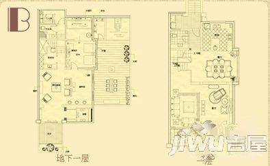 金桥花园爱丁堡5室2厅2卫户型图