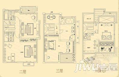 金桥花园爱丁堡5室2厅2卫户型图