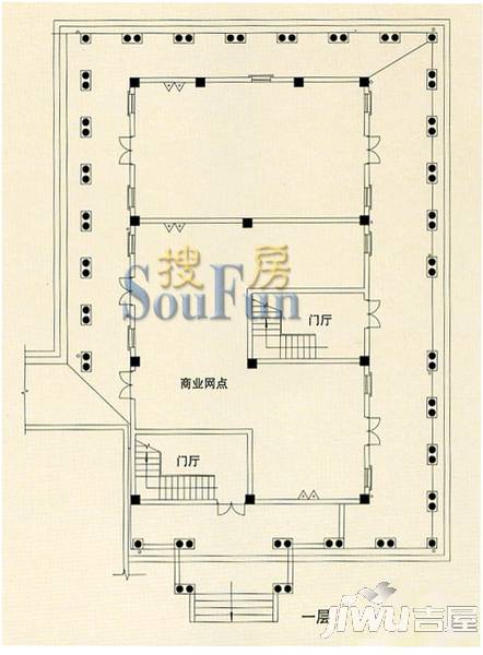 金桥花园爱丁堡5室2厅2卫户型图