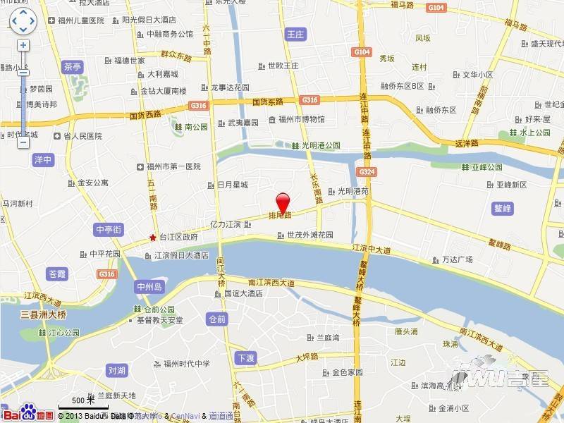 锦江花园位置交通图1