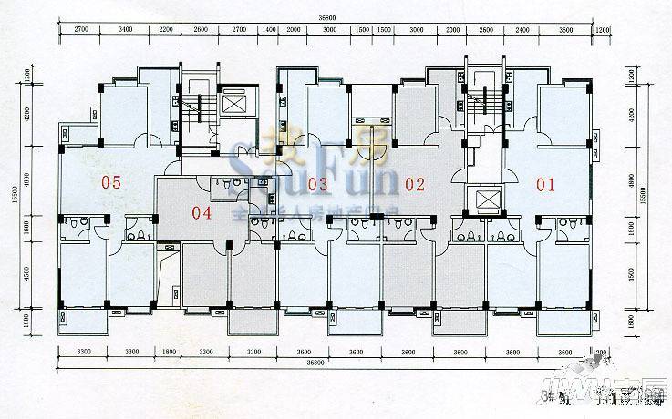 富商世家4室2厅1卫188.2㎡户型图