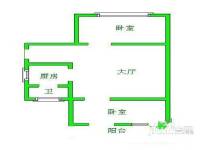 浦尾新村2室1厅1卫户型图