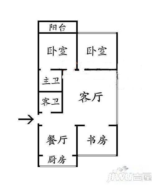 亚华花园4室2厅2卫154㎡户型图