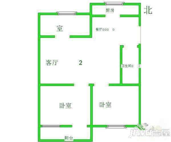 亚华花园4室2厅2卫154㎡户型图