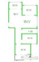 溢景苑3室2厅1卫91㎡户型图