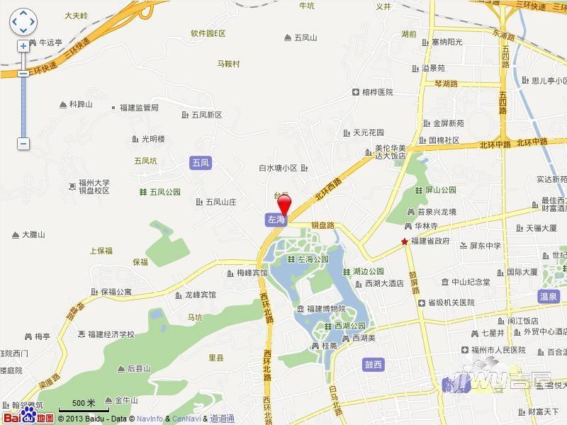 左海花园位置交通图图片
