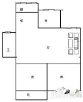 海山宿舍(湖东路)3室2厅1卫87㎡户型图