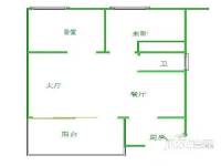 中山鸿景苑2室2厅1卫户型图