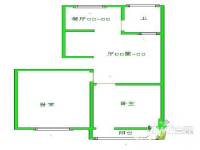 福建省蚕桑研究所单位宿舍2室1厅1卫户型图