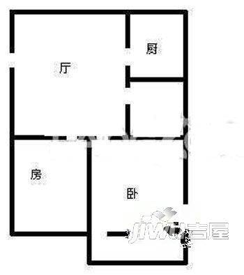 凤山苑3室2厅2卫96㎡户型图