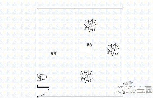 榕城广场1室1厅1卫150㎡户型图