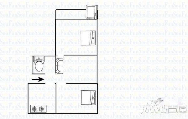 盖山龙苑新村3室2厅2卫101㎡户型图