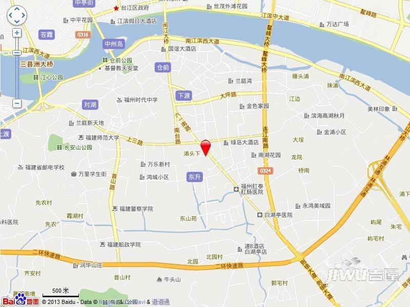 建发花园位置交通图图片