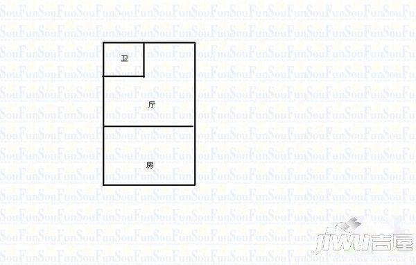 汇多利2室2厅1卫76㎡户型图