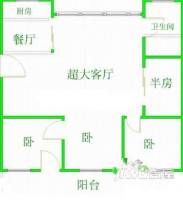 新园新村C区4室2厅1卫户型图