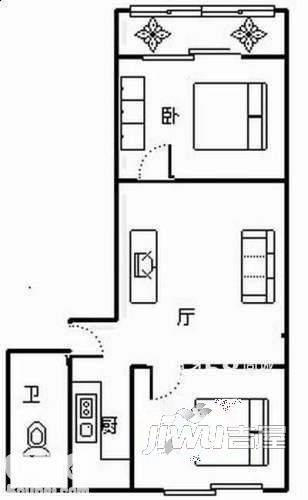 广宇新村3室2厅1卫户型图