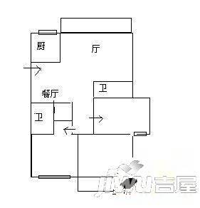 琴亭苑4室2厅2卫153㎡户型图