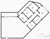 先施大厦3室2厅2卫141㎡户型图