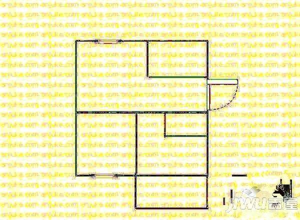 华裕小区2室2厅1卫95㎡户型图