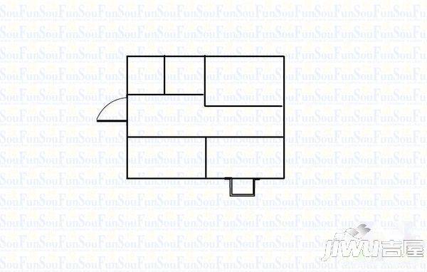 福兴嘉园3室2厅1卫87㎡户型图