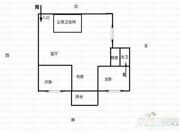 泰禾花园4室2厅2卫110㎡户型图