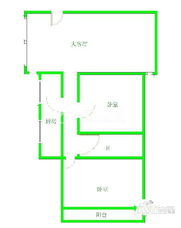 晴园虹锦3室2厅2卫户型图