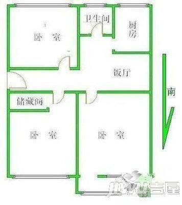 家春秋3室1厅2卫户型图