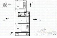 金亭小区1室1厅1卫45㎡户型图