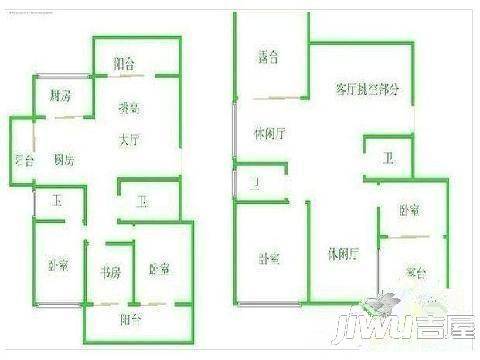 夏沁苑2室2厅1卫79㎡户型图