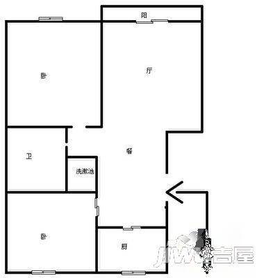 永鸿美域东方3室3厅2卫户型图