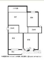 银华花园3室2厅2卫93㎡户型图