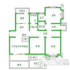 日出东方3室2厅2卫99㎡户型图