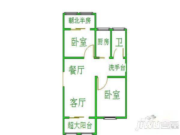 福晟钱隆世家3室2厅0卫户型图