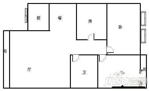 福晟钱隆世家3室2厅0卫户型图