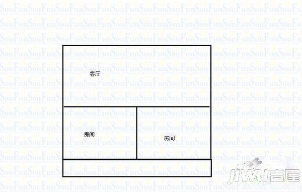 公正新苑1室1厅1卫45㎡户型图