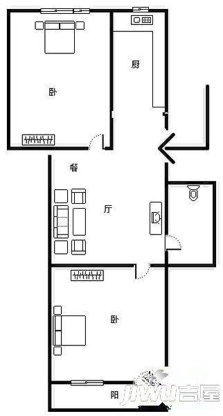 金彩新村4室2厅2卫户型图