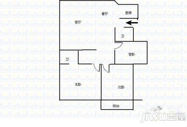 金彩新村4室2厅2卫户型图