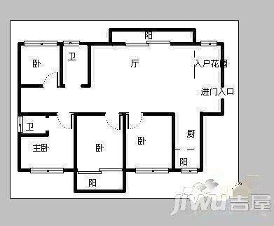 仁文大儒世家藏珑2室2厅1卫84㎡户型图