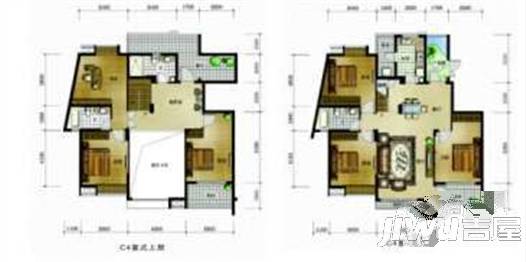 仁文大儒世家藏珑2室2厅1卫84㎡户型图