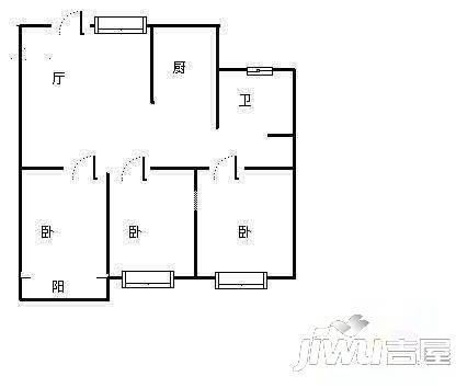 金色家园4室2厅2卫户型图