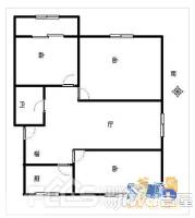 康山里新村3室2厅1卫92㎡户型图