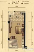 一号公馆1室1厅1卫41㎡户型图