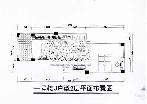 安居佳苑2室2厅1卫91.7㎡户型图