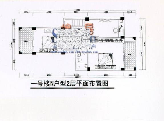 安居佳苑2室2厅1卫91.7㎡户型图