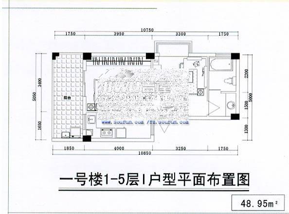 安居佳苑2室2厅1卫91.7㎡户型图