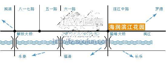 海润滨江花园位置交通图图片