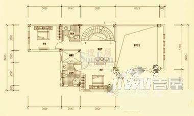 三盛托斯卡纳2室2厅1卫62㎡户型图