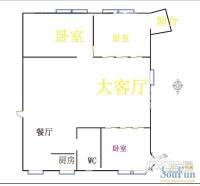 桂香新村3室2厅1卫户型图