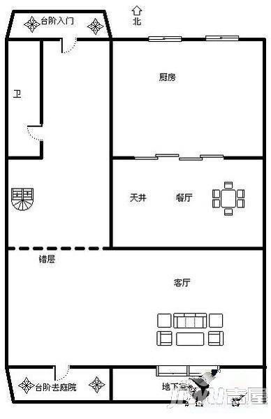 三盛中央公园一期6室3厅4卫218㎡户型图