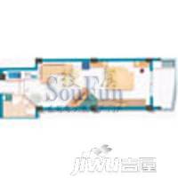 中天翡翠城1室0厅0卫47.8㎡户型图